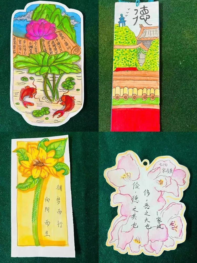 图片3：学生制作的展现清廉文化的书签.jpg